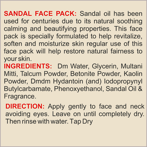   Sandal Face Pack