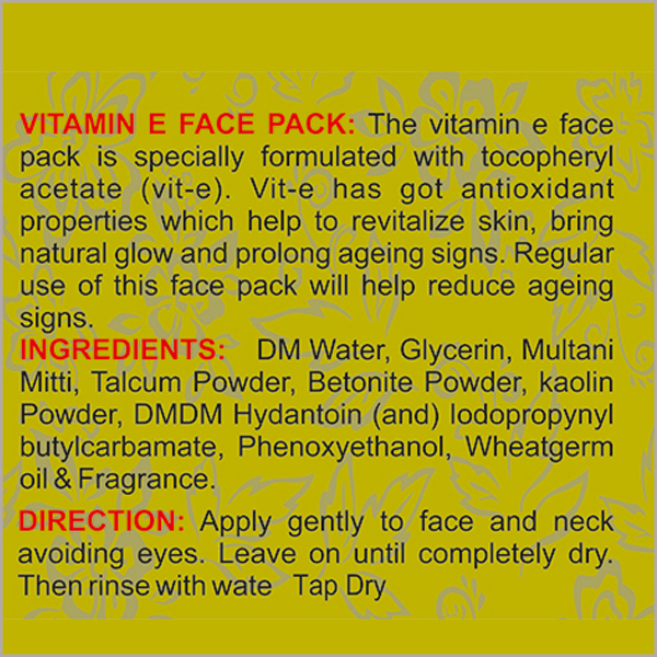   Vitamin E Face Pack